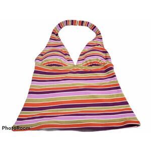 Tommy Hilfiger Striped Tankini Swim Suit Top - Size Small